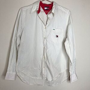Tommy Hilfiger‎ polka dot button down shirt